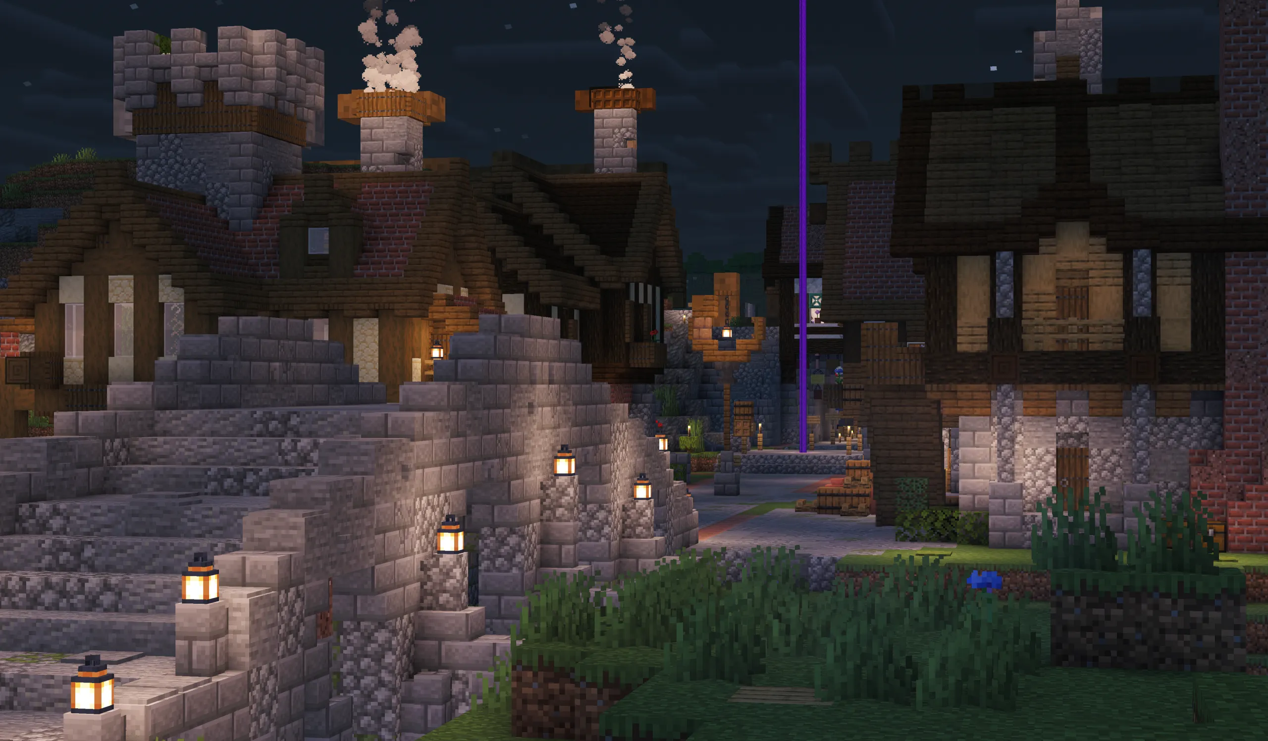 A stone bridge built across the Lantern landscape